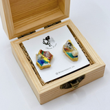 【Charme L'ecrin（シャルムレクラン）】金継ぎ風アクセサリー・ピアス（現品限り）