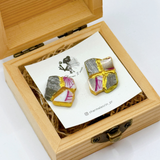 【Charme L'ecrin（シャルムレクラン）】金継ぎ風アクセサリー・イヤリング（現品限り）